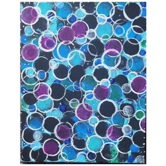 Hand Crafted Other - Hand Crafted Textured Abstract Design 11x14 Inches Canvas Painting